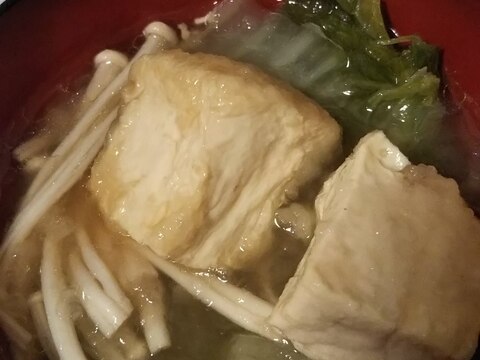 とろとろ白菜と豆腐のあったかスープ